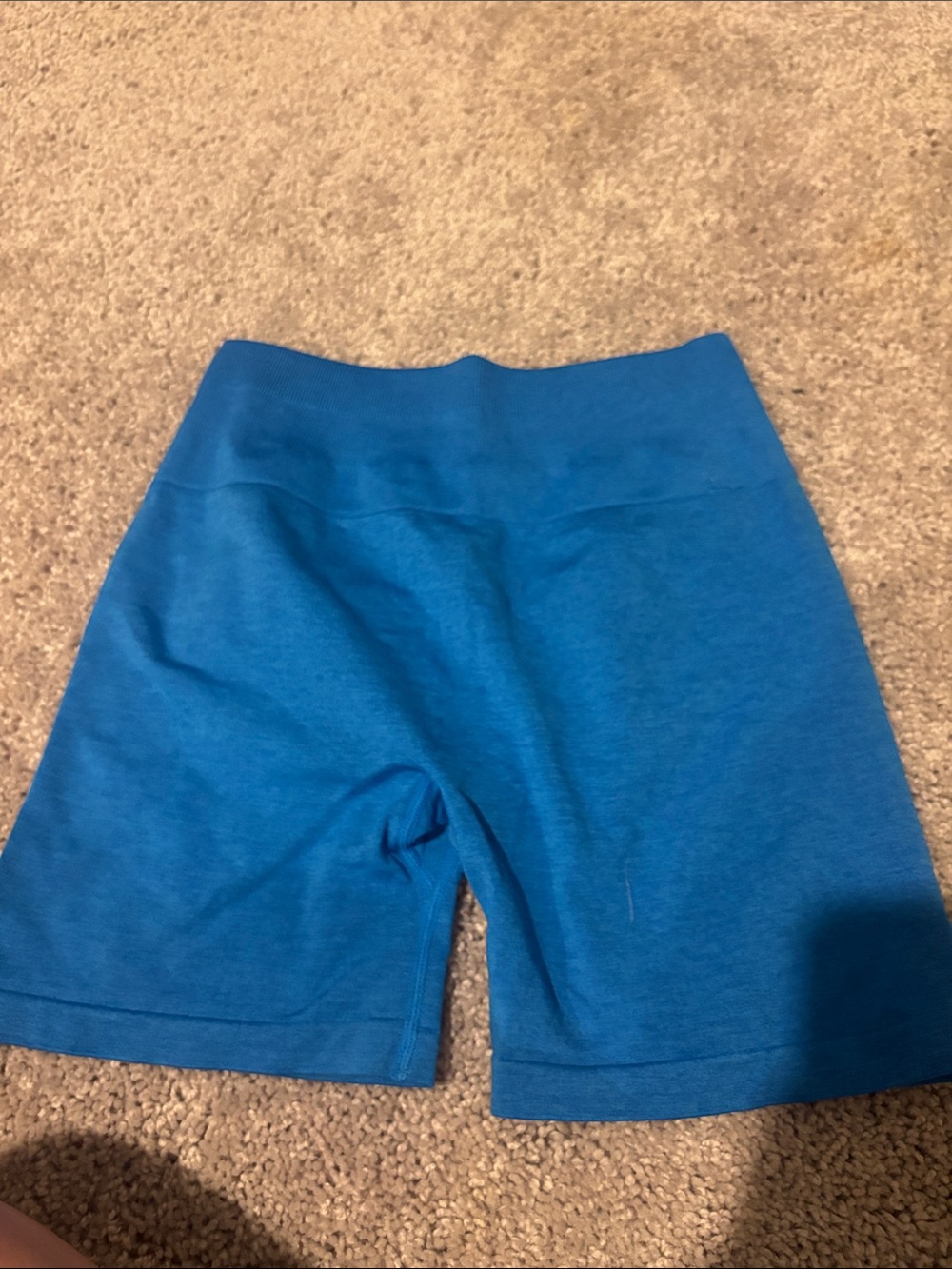 Blue Women's High-Waist Active Shorts